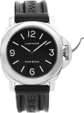 Officine Panerai Pre-owned Panerai Panerai Luminor Hand Wind Black Dial Mens Watch PAM00002