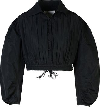 Jil Sander Black Polyester Blouse