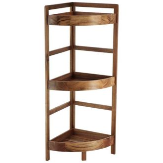 Tendance Mobile ad angolo con 3 ripiani in acacia - acacia Tendance