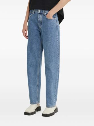 Won Hundred logo-patch jeans - women - Organic Cotton - 27/32 - Blue