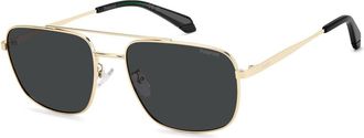 Polaroid PLD 4214/G/S/X Asian Fit Polarized 2F7/M9 Mens Sunglasses Gold Size 59
