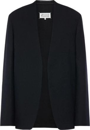 Maison Margiela Minimal Blazer - Dames - Blazers - Zwart - S - Wol - Jassen