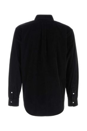 Fendi Mens Black Corduroy Shirt Nero Exterior: Cotton Camicie