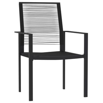 Berkfield Home Decorative 5 Piece Garden Dining Set Black