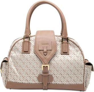 Loewe Pre-owned Handbags, female, Brown, Size: ONE SIZE Pre-owned Canvas Handbag