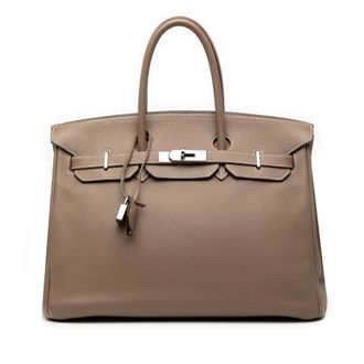 Herm&egrave;s Tweedehands Togo Birkin Retourne 35