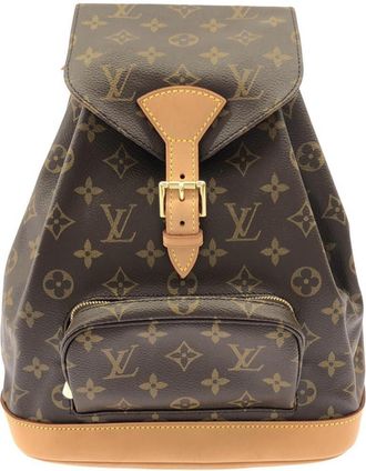 Louis Vuitton Marron Monogram Coated Canvas Backpack (Pre-Owned)