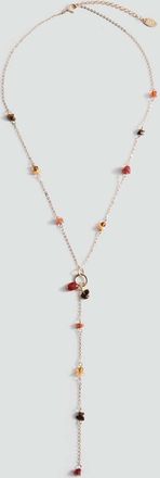 Mango Collana ciondolo perline oro - Donna - Taglia unica - MANGO