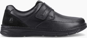 Hush Puppies Mens Hush Puppies FORDE TOUCH FASTENING Mens Casual Shoes Black - Size: 12