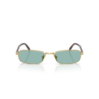 Prada 0pr B54s Gold-tone Metal Rectangular Sunglasses