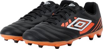 Umbro Mens Tocco IV Club FG Football Boots (Black/White/Dragon Fire) - Size UK 9.5