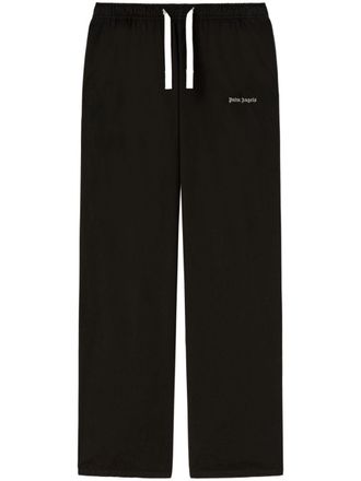 Palm Angels logo-print drawstring track pants - Black