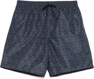 Fendi Costume da bagno con monogramma - Blu