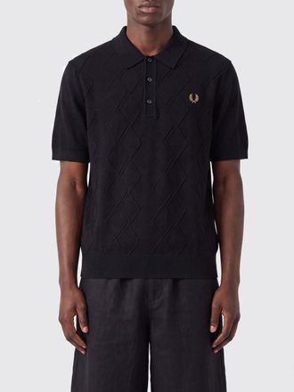 Fred Perry Polo in maglia di viscosa a maniche corte con logo ricamato