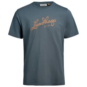 Lundhags J&auml;rpen Logo T-Shirt T-Shirt f&uuml;r Herren | blau/grau