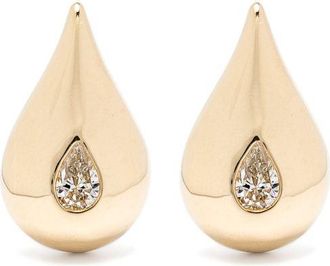 Mateo Bijoux 14K Yellow Gold Droplet Diamond Earrings - Womens - 14kt Yellow Gold/Diamond