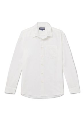 Vilebrequin Caroubis Cotton and Linen-Blend Gauze Shirt