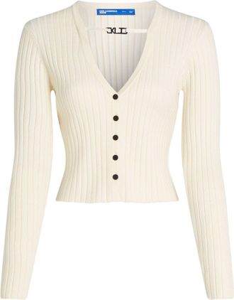 Karl Lagerfeld Cardigan crop - Bianco