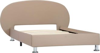 vidaXL Vidaxl - Estructura Cama Sin Colch&oacute;n Cuero Sint&eacute;tico Capuchino 100x200cm