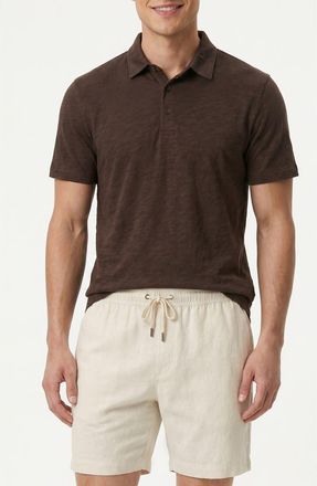 Onia Cotton Slub Knit Polo in Kona at Nordstrom Rack, Size X-Small
