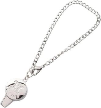 Celine Pre-owned Accessories, female, Gray, Size: ONE SIZE Pre-owned Silver key-holders