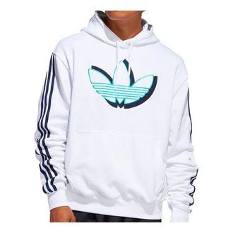 adidas originals Large logo Printing Sports Pullover White FM1502