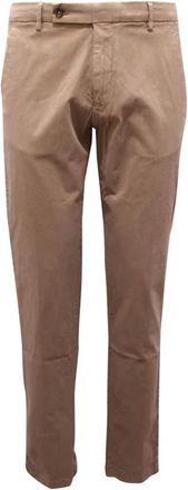 Berwich Italiaanse Stijl Broek - Heren - Slim Fit Broeken - Beige - XS - Broeken