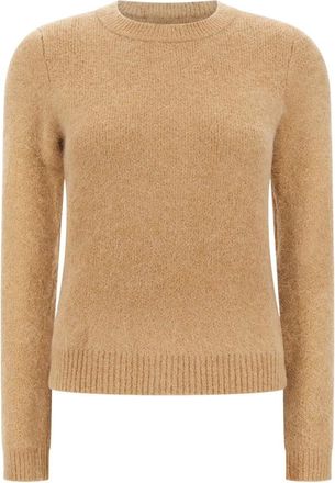 Michael Kors Maglione in misto alpaca spazzolato - - Knitwear - Donna - Beige - L