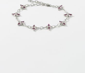 Vitaly Mens Allure red crystal bracelet