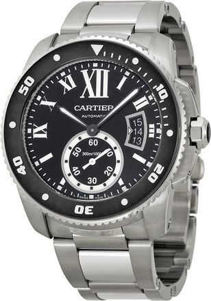 Cartier Pre-owned Cartier Calibre de Cartier Diver Automatic Black Dial Mens Watch W7100057