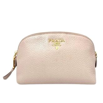 Prada Pre-owned Vintage Pouch - Dames - Pre-owned - Beige - Maat: ONE Size Leer