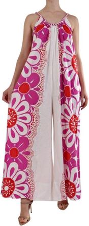 Farm Rio Maia Jumpsuit - Dames - Jumpsuits - Veelkleurig - M - Linnen - Jumpsuits & Playsuits