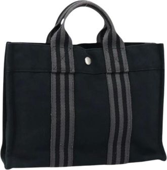 Herm&egrave;s Pre-owned Tote Bags, female, Black, Size: ONE SIZE Pre-owned Vintage Tote Bag