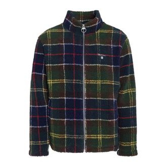 Barbour Sherpa Jas met Tartan Motief - Heren - Vesten met rits - Veelkleurig - S - Hoodies & sweatvesten