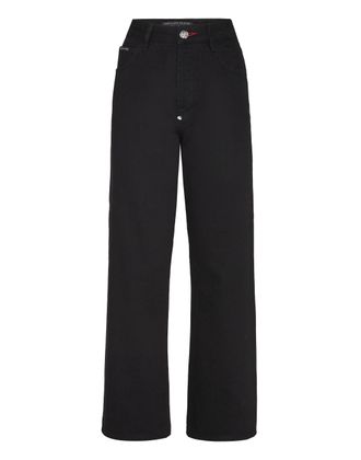 Philipp Plein Denim Broek Losjes Iconic Plein