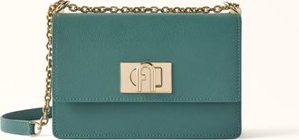 Furla 1927 Borsa A Tracolla Mini Edera Green Verde Pelle Stampata Donna