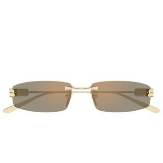 Balenciaga Sunglasses, female, Yellow, Size: 57 MM Gossip Rectangle Sunglasses