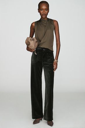 Maeve Colette Full Length Velvet Pants