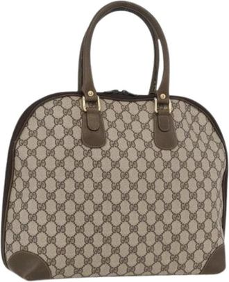 Gucci Pre-owned Vintage Handtas - Dames - Vintage Handtas - Beige - ONE Size - Leer - Vintage