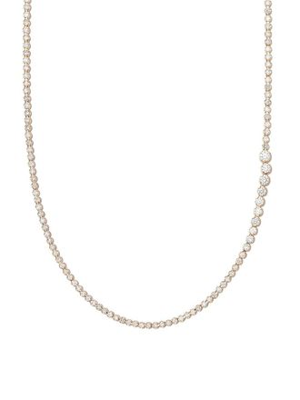 Sophie Bille Brahe 18kt yellow gold diamond tennis necklace