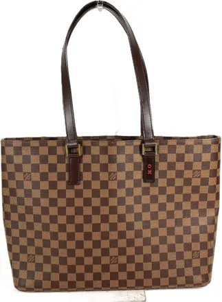 Louis Vuitton Brown Damier Canvas Ebene Damier Canvas Shoulder Bag Tote Bag (Pre-Owned)