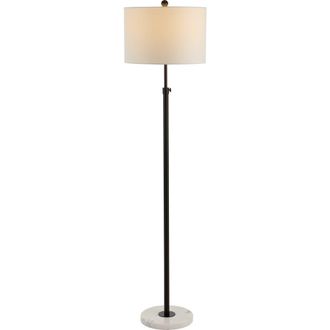 Jonathan Y Designs June 65 Adjustable Metal/Marble LED Floor Lamp in Oil Rubbed Bronze at Nordstrom