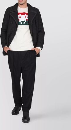 Comme Des Garçons crew neck wool jersey sweater