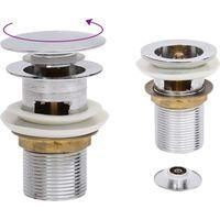 OEM Tap&oacute;n De Desag&uuml;e Con Rebosadero, Cromado, 6,4 X 6,4 X 9,1 Cm - Crezuo