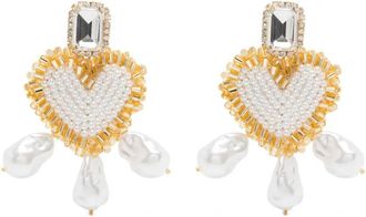 VANINA Love Letter earrings - White