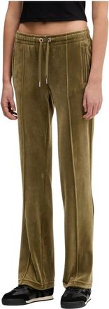 Juicy Couture Trainingsbroeken - Dames - Sweatpants - Groen - S - Polyester - Broeken