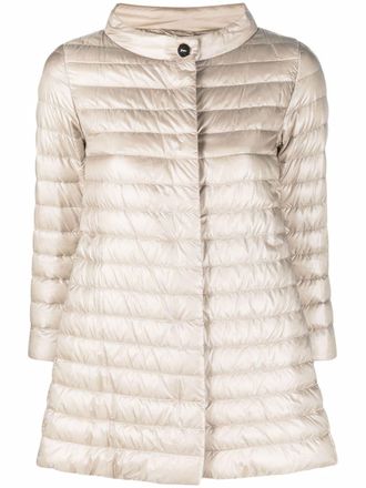 Herno button-up padded jacket - Neutrals