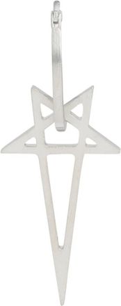 Rick Owens Pentagram Oorbellen - Heren - Oorbellen - Grijs - ONE Size - Accessoires