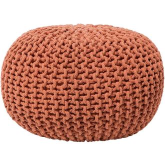 Beliani Pouffe CONRAD Cotton Copper