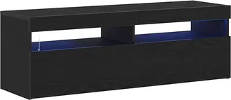 vidaXL Vidaxl - Mobile Tv Nero 120 X 35 X 40 Cm Legno Multistrato
